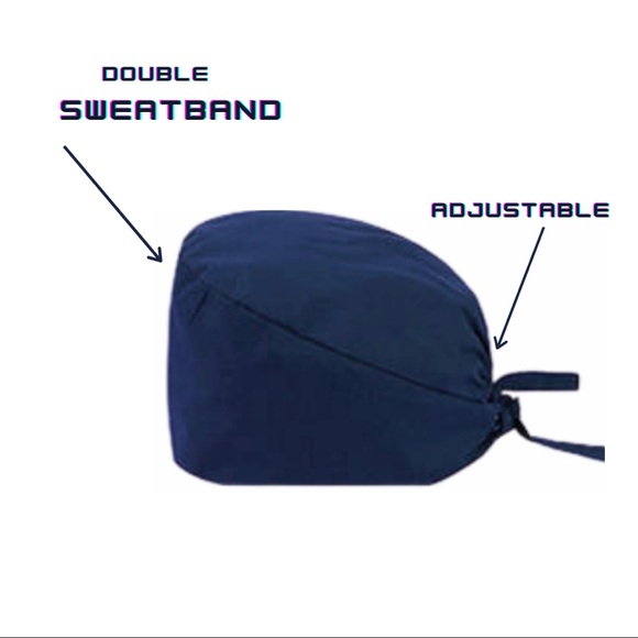 NEW Scrub Cap with Double Sweatband - Picture 2 of 3
